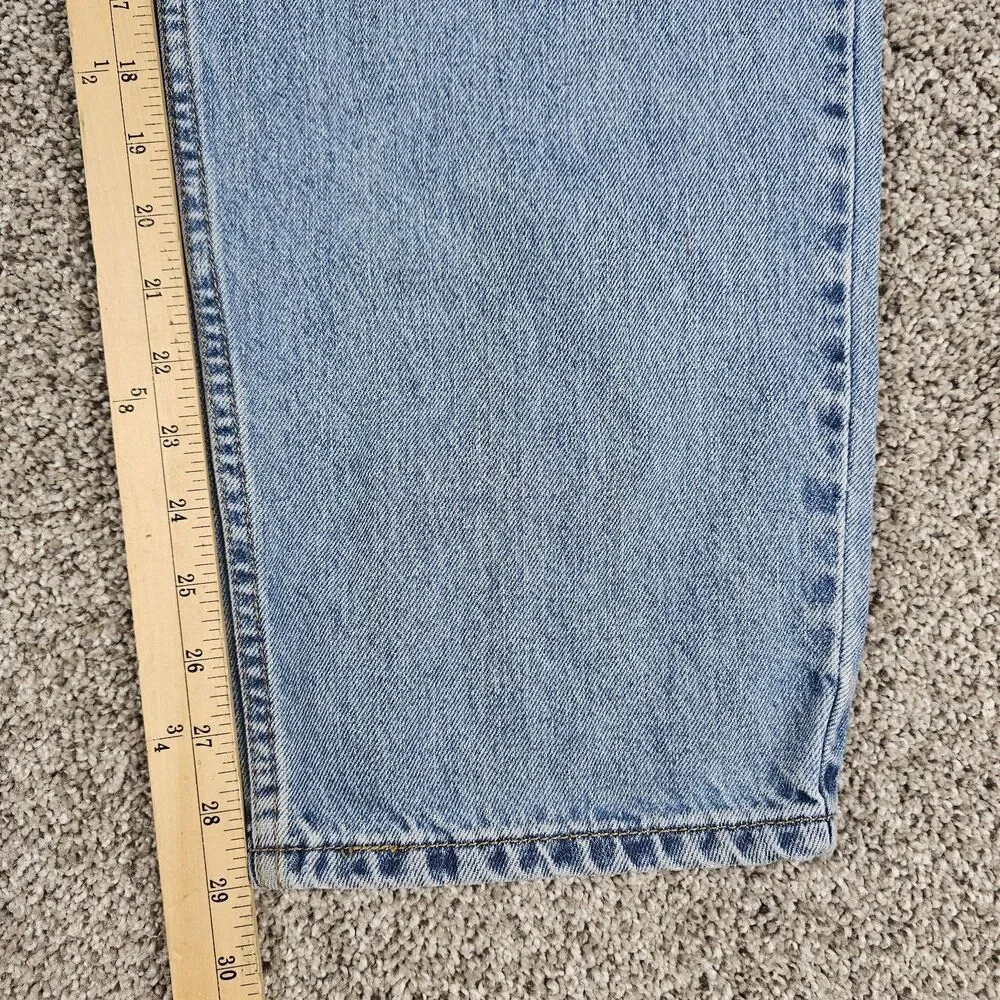 Levis 560 Jeans Mens 33x29 Light Wash Loose Tapered Relaxed Grunge Distressed